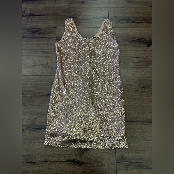 RUE 21 SEQUINED DRESS SLEEVELESS mini FULLY LINED BACK ZIPPER SIZE XL - Picture 9 of 9